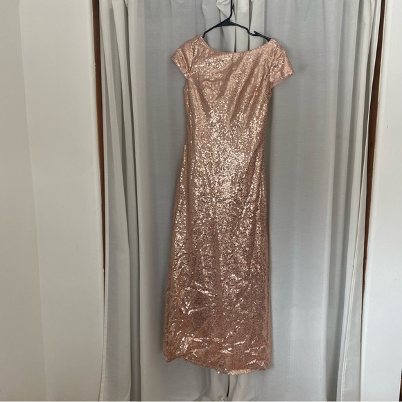 Rose Gold Sequin Dress - Picture 3 of 8